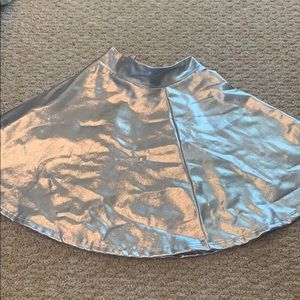 Metallic circle skirt